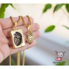 Кулон парный для двоих "Анатомическое сердце. Gold. Нержавеющая сталь